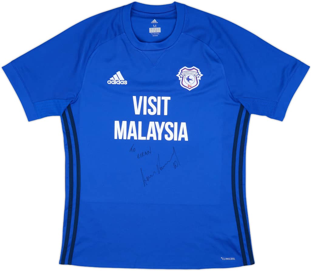2017-18 Cardiff City Signed Home Shirt - 10/10 - (M)