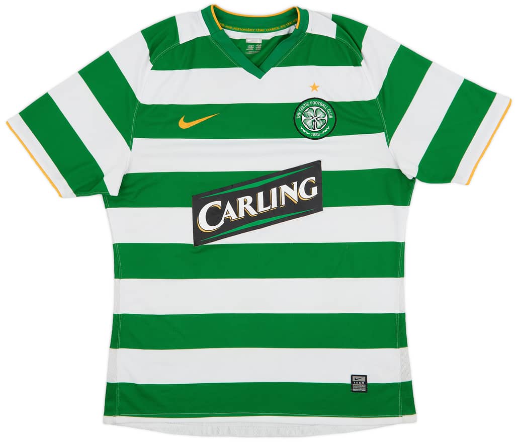 2008-10 Celtic Player Issue Home Shirt - 7/10 - (L)