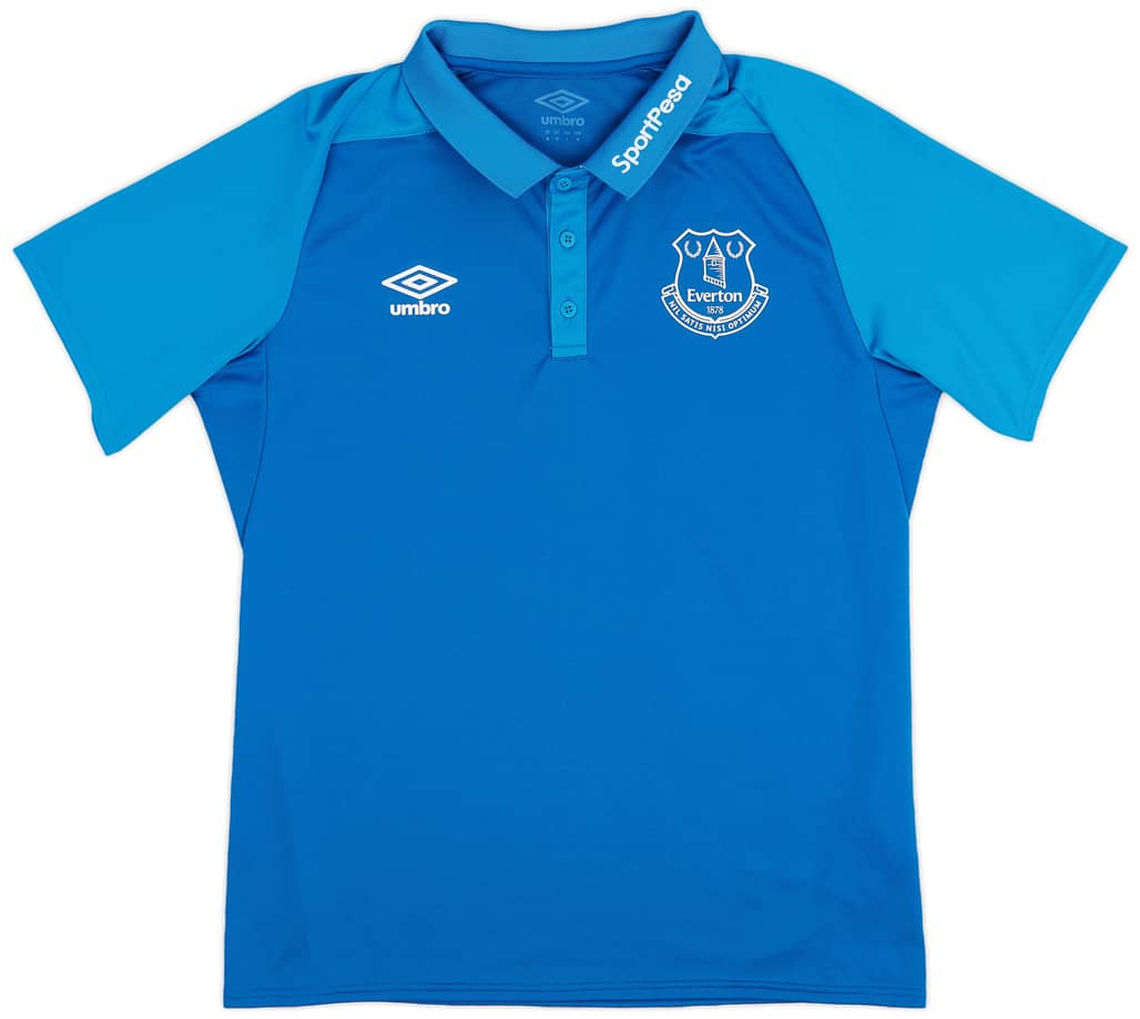 2017-18 Everton Umbro Polo Shirt - 9/10 - (M)