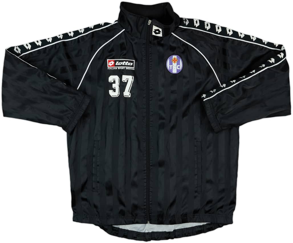 2001-03 Toulouse Player Issue Lotto Track Jacket #37 - 6/10 - (M)