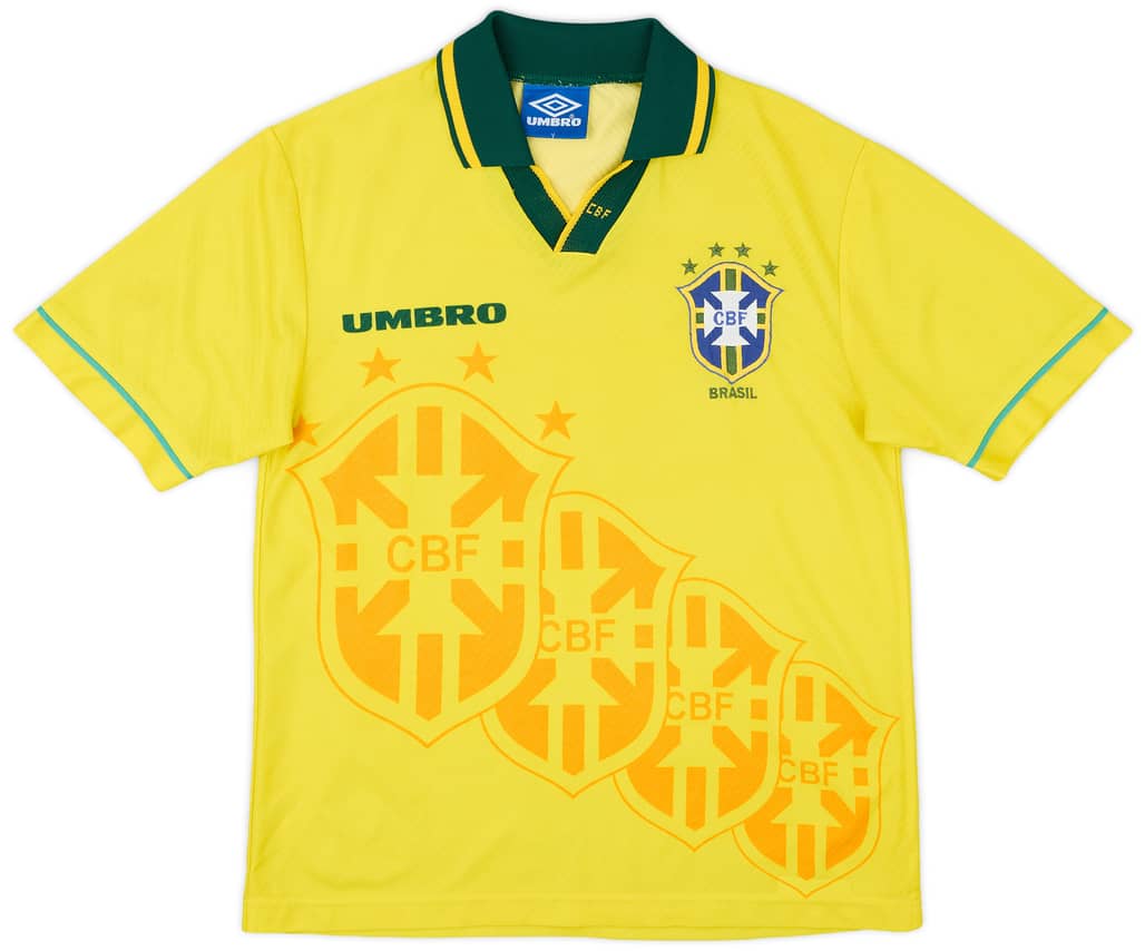 1994 Brazil Home Shirt - 6/10 - (Y)