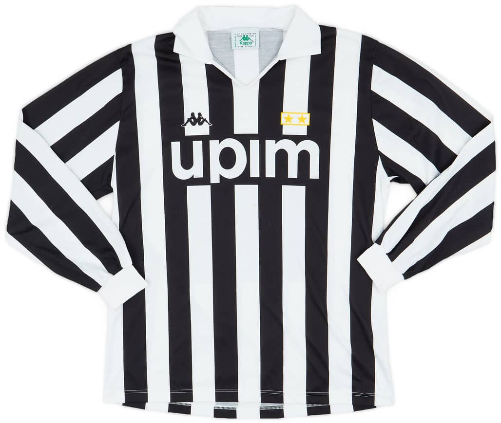 1991-92 Juventus Home L/S Shirt - 7/10 - (XL)