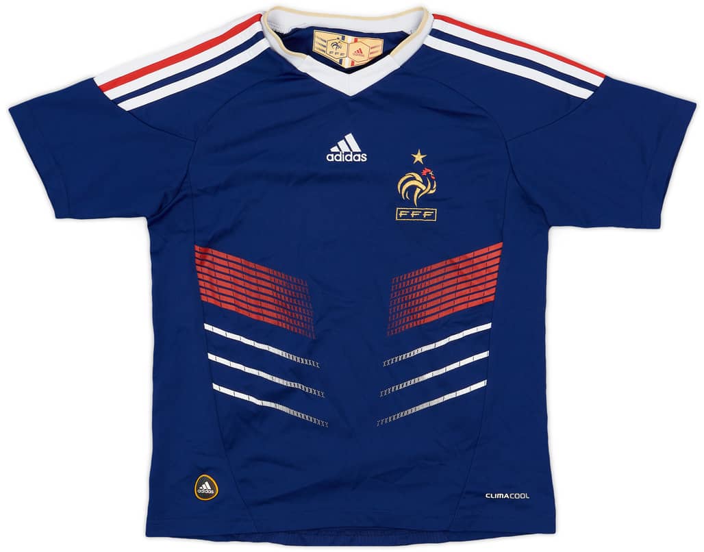 2009-10 France Home Shirt - 9/10 - (S.Boys)