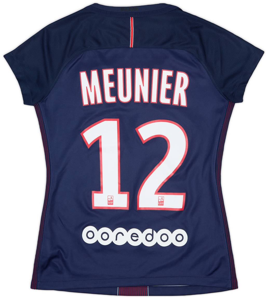 2016-17 Paris Saint-Germain Home Shirt Meunier #12 - 10/10 - (Women's S)