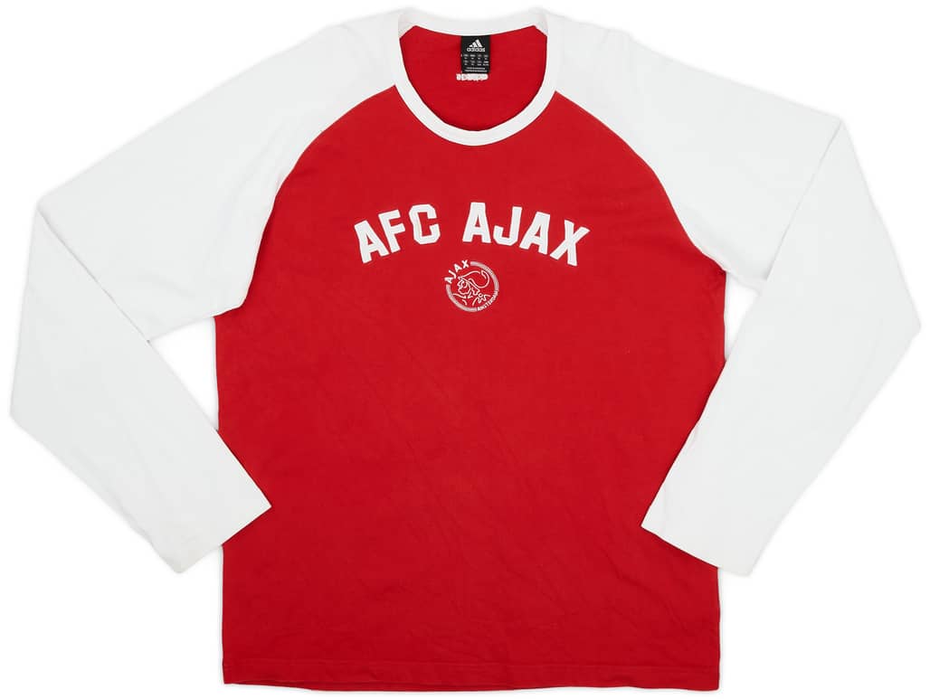 2003-04 Ajax adidas Cotton L/S Tee - 7/10 - (XL)