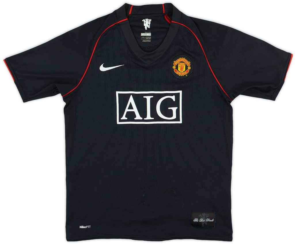 2007-08 Manchester United Away Shirt - 5/10 - (XL.Boys)