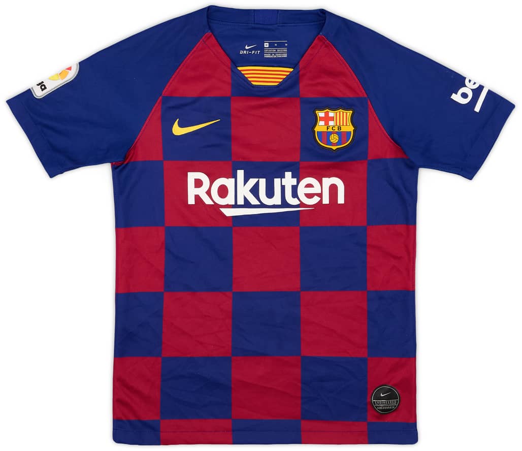 2019-20 Barcelona Home Shirt - 8/10 - (M.Boys)