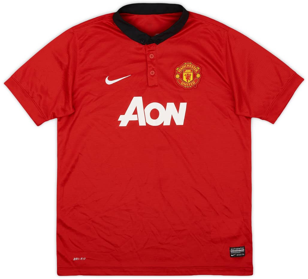 2013-14 Manchester United Home Shirt - 9/10 - (XL.Boys)
