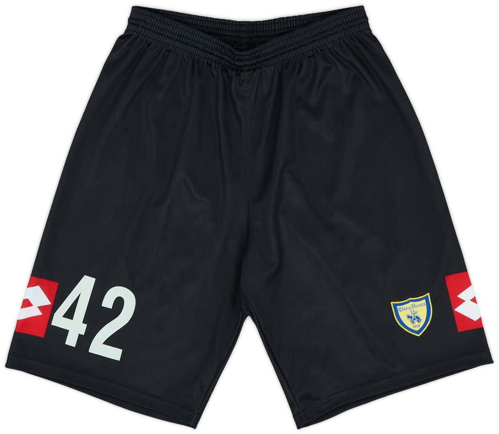 2007-08 Chievo Verona GK Shorts #42 (Zappino)- 9/10 - (L)
