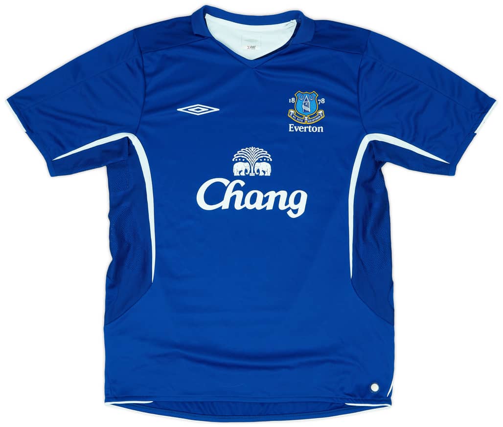 2005-06 Everton Home Shirt - 8/10 - (L)