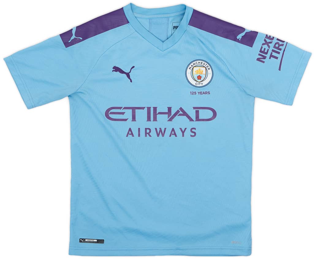 2019-20 Manchester City Home Shirt - 6/10 - (XL.Boys)