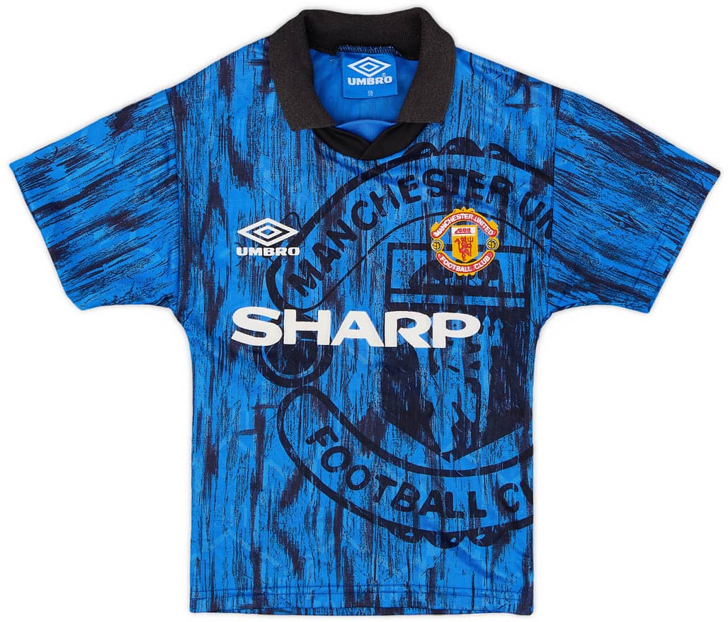 1992-93 Manchester United Away Shirt - 9/10 - (S.Boys)