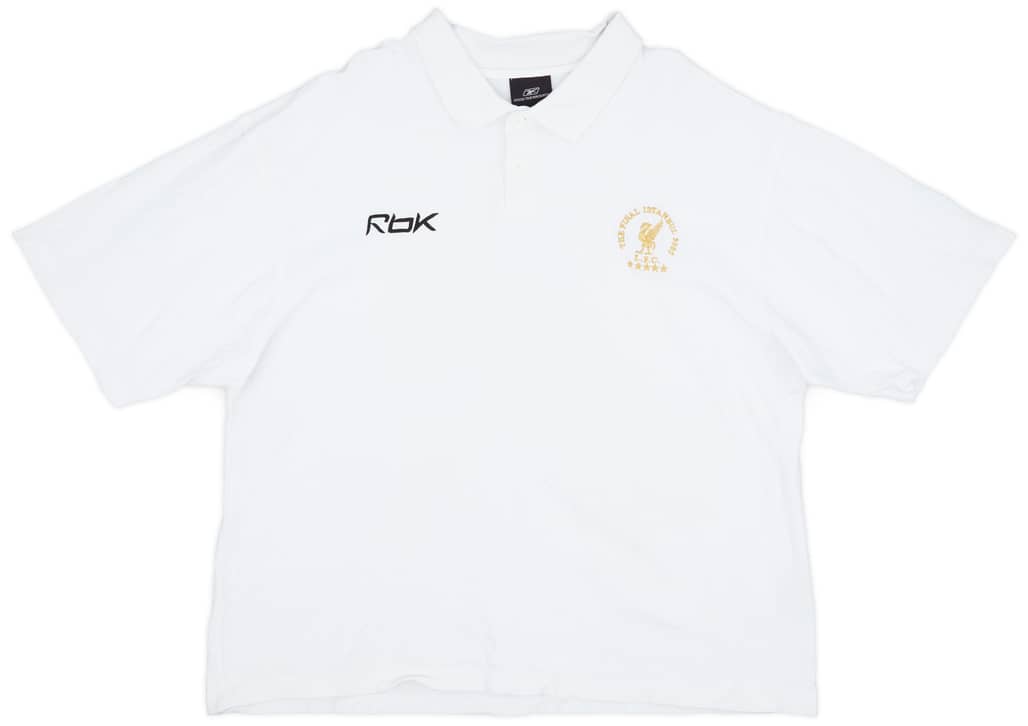 2005-06 Liverpool 'Istanbul 2005' Reebok Polo Shirt - 9/10 - (XXL)