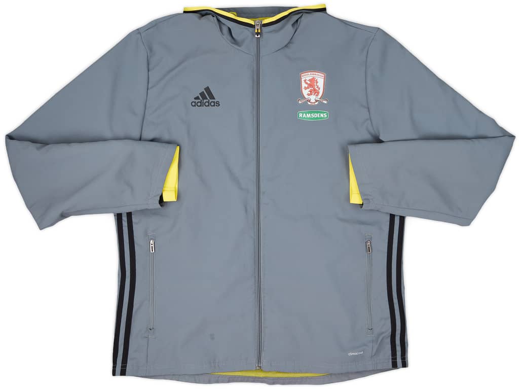 2016-17 Middlesbrough adidas Hooded Track Jacket - 9/10 - (L)