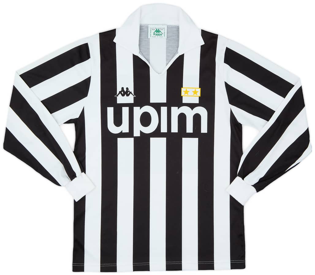 1991-92 Juventus Home L/S Shirt - 7/10 - (S)