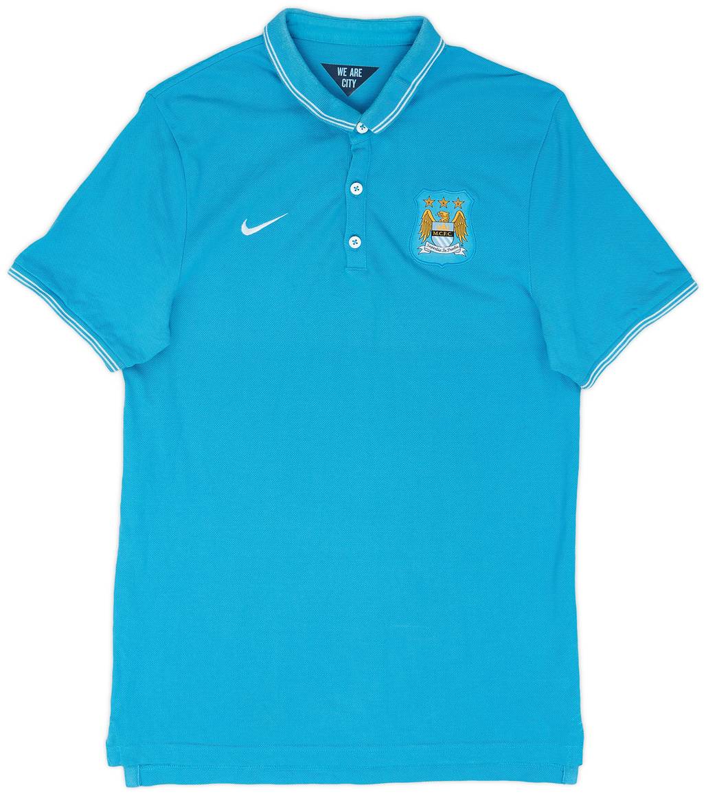 2014-15 Manchester City Nike Polo Shirt - 9/10 - (M)