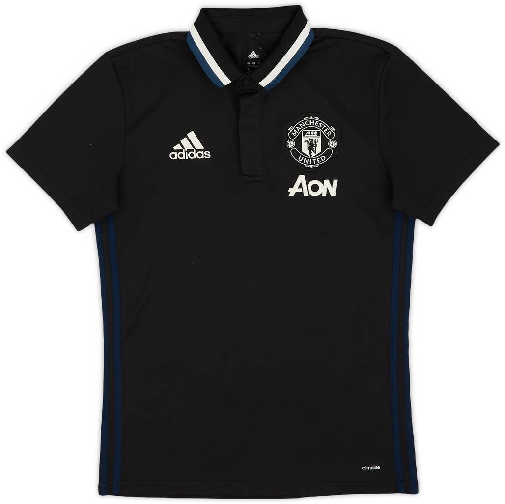 2016-17 Manchester United adidas Polo Shirt - 9/10 - (S)