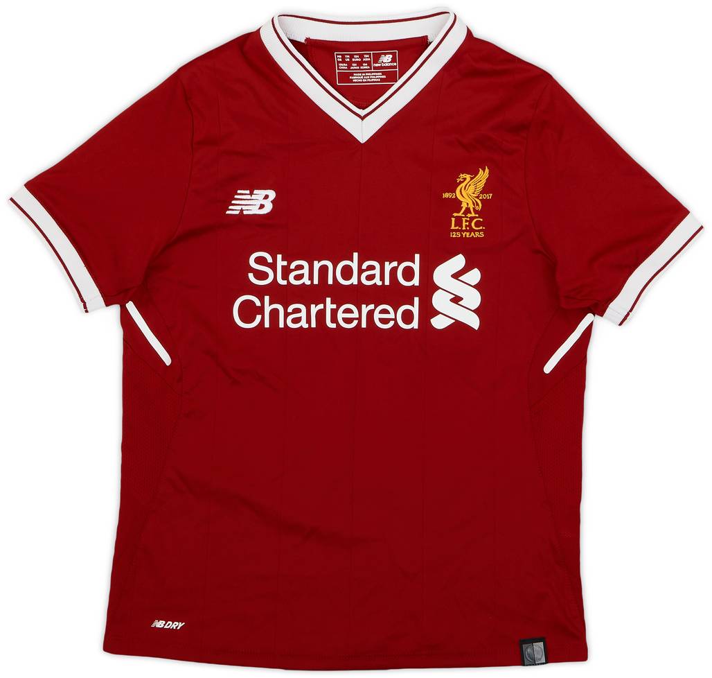 2017-18 Liverpool 125 Years Home Shirt - 8/10 - (M.Boys)