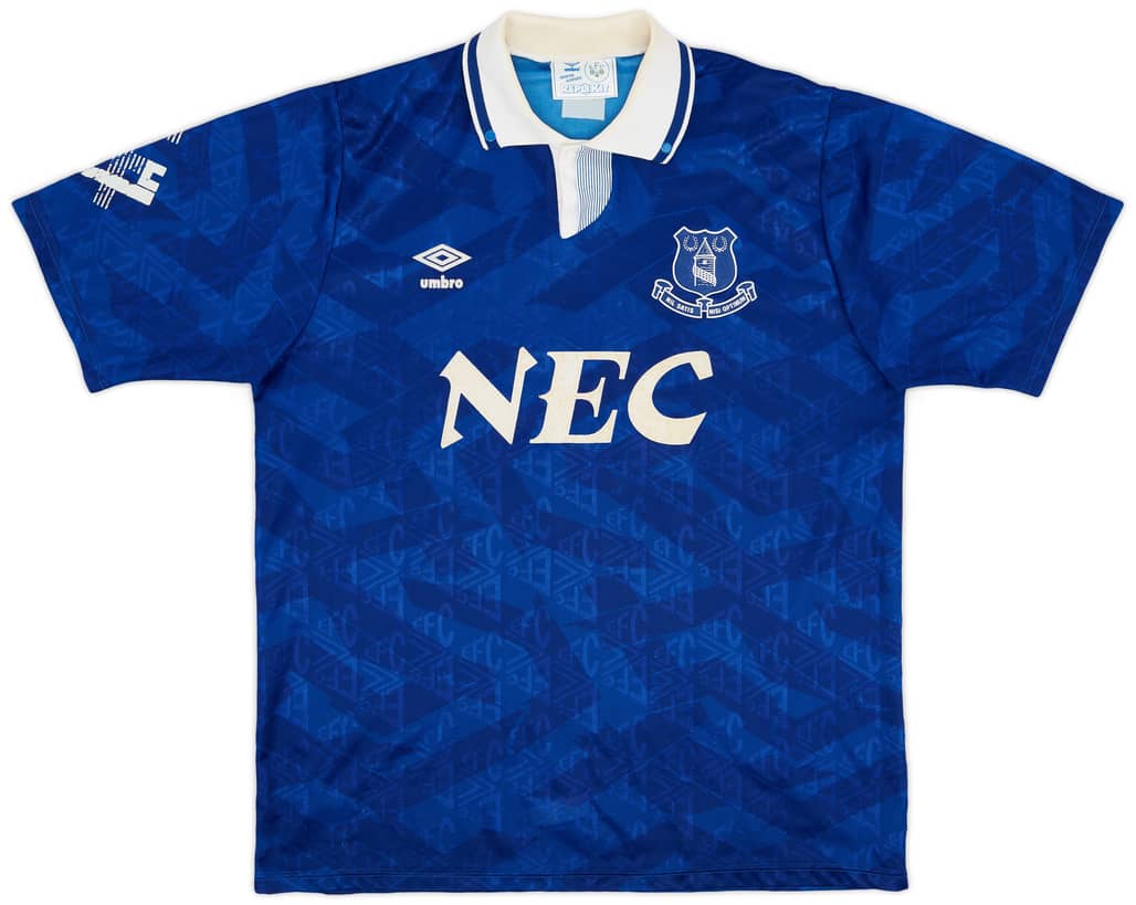 1991-93 Everton Home Shirt - 5/10 - (XL)