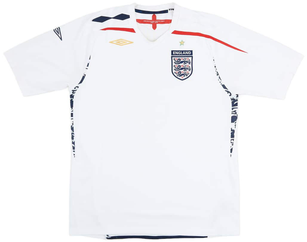 2007-09 England Home Shirt - 5/10 - (L)
