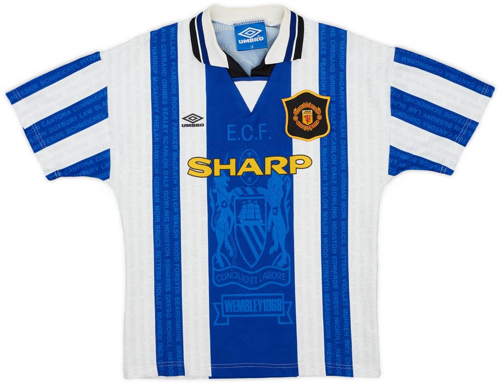 1994-96 Manchester United Third Shirt - 8/10 - (L.Boys)