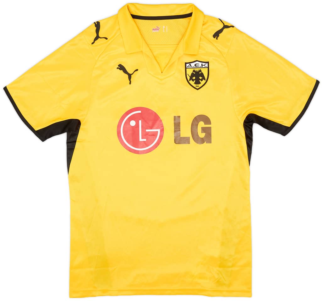 2008-09 AEK Athens Home Shirt - 9/10 - (S)