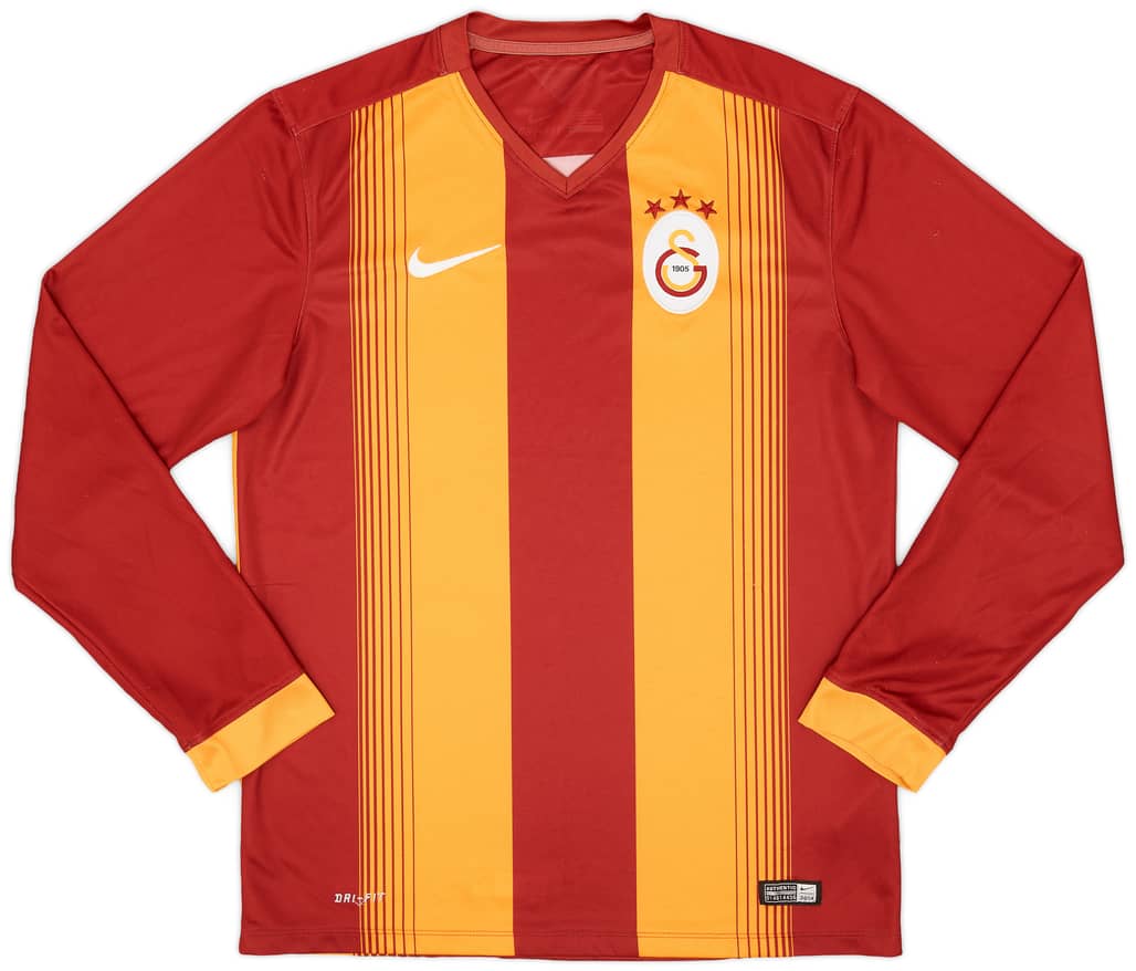 2014-15 Galatasaray Home L/S Shirt - 8/10 - (M)