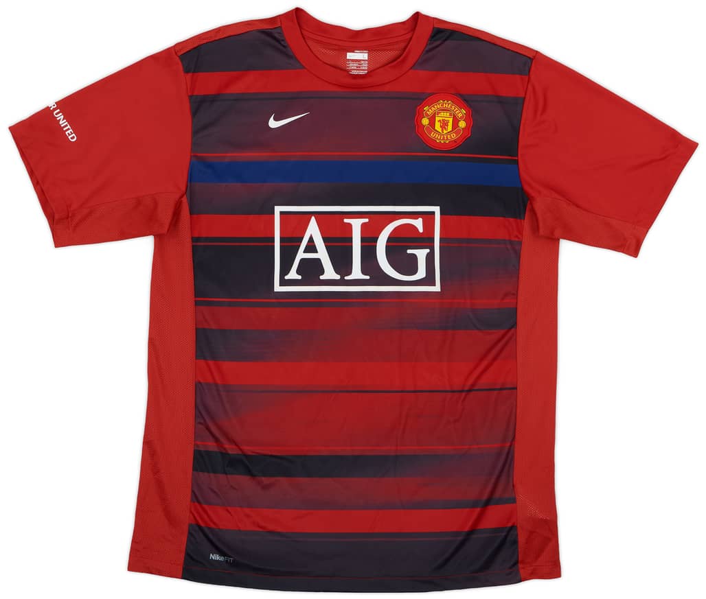 2009-10 Manchester United Nike Training Shirt - 8/10 - (L)
