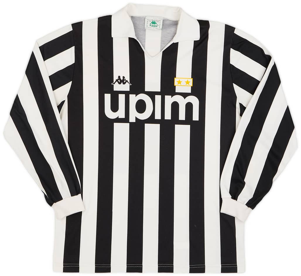 1989-90 Juventus Basic Home L/S Shirt - 6/10 - (XL)