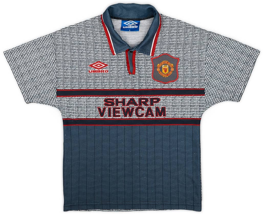 1995-96 Manchester United Away Shirt - 8/10 - (S.Boys)