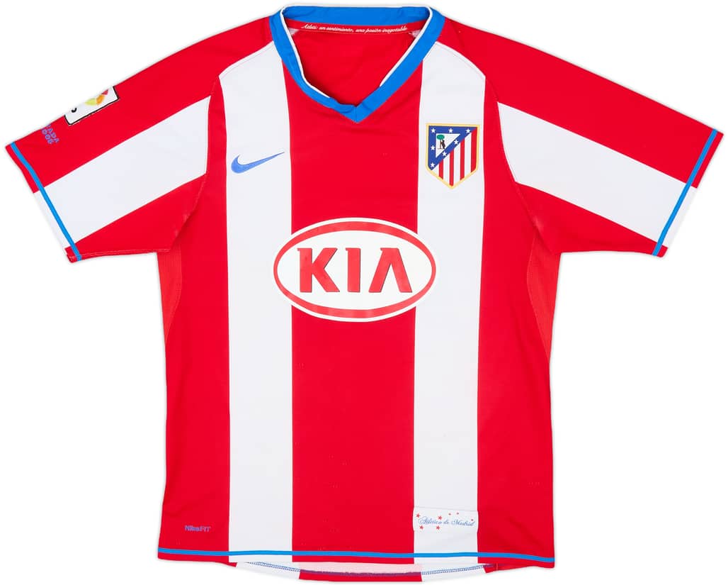 2007-08 Atletico Madrid Home Shirt - 7/10 - (S)