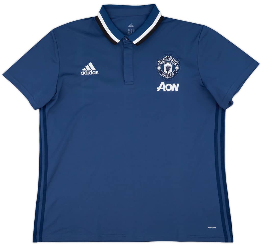 2016-17 Manchester United adidas Polo Shirt - 10/10 - (XXL)