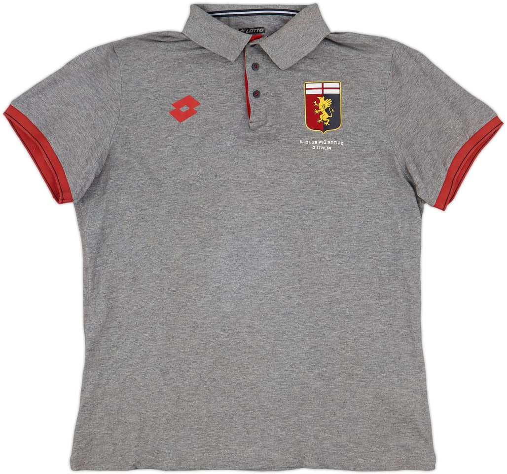 2016-17 Genoa Lotto Polo Shirt - 9/10 - (XL)