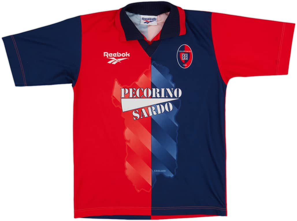 1996-98 Cagliari Basic Home Shirt - 7/10 - (L)
