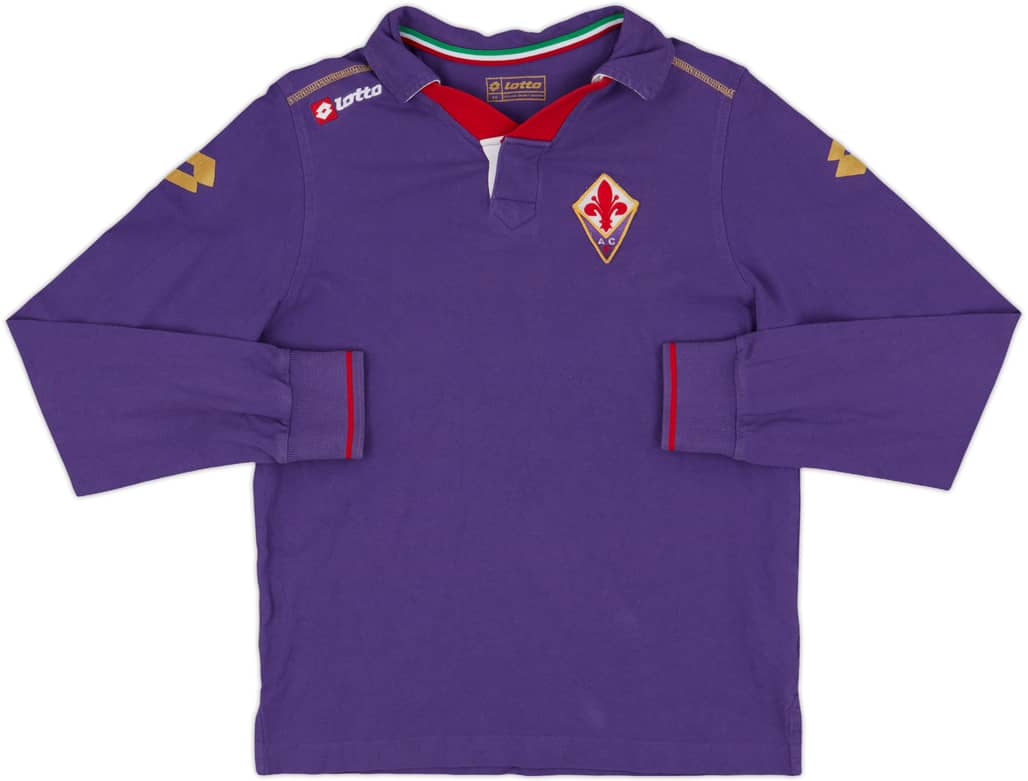 2010-11 Fiorentina Lotto Polo L/S Shirt - 7/10 - (XS)