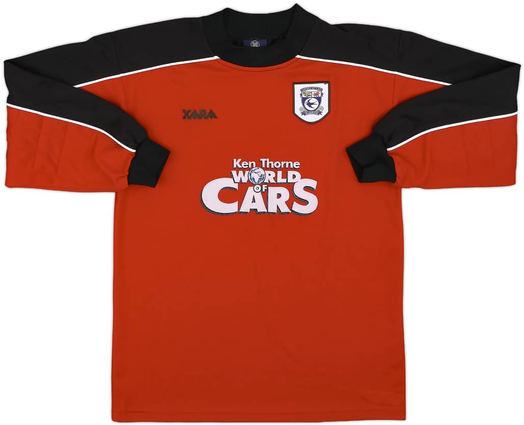 2000-01 Cardiff City GK Shirt - 8/10 - (S)