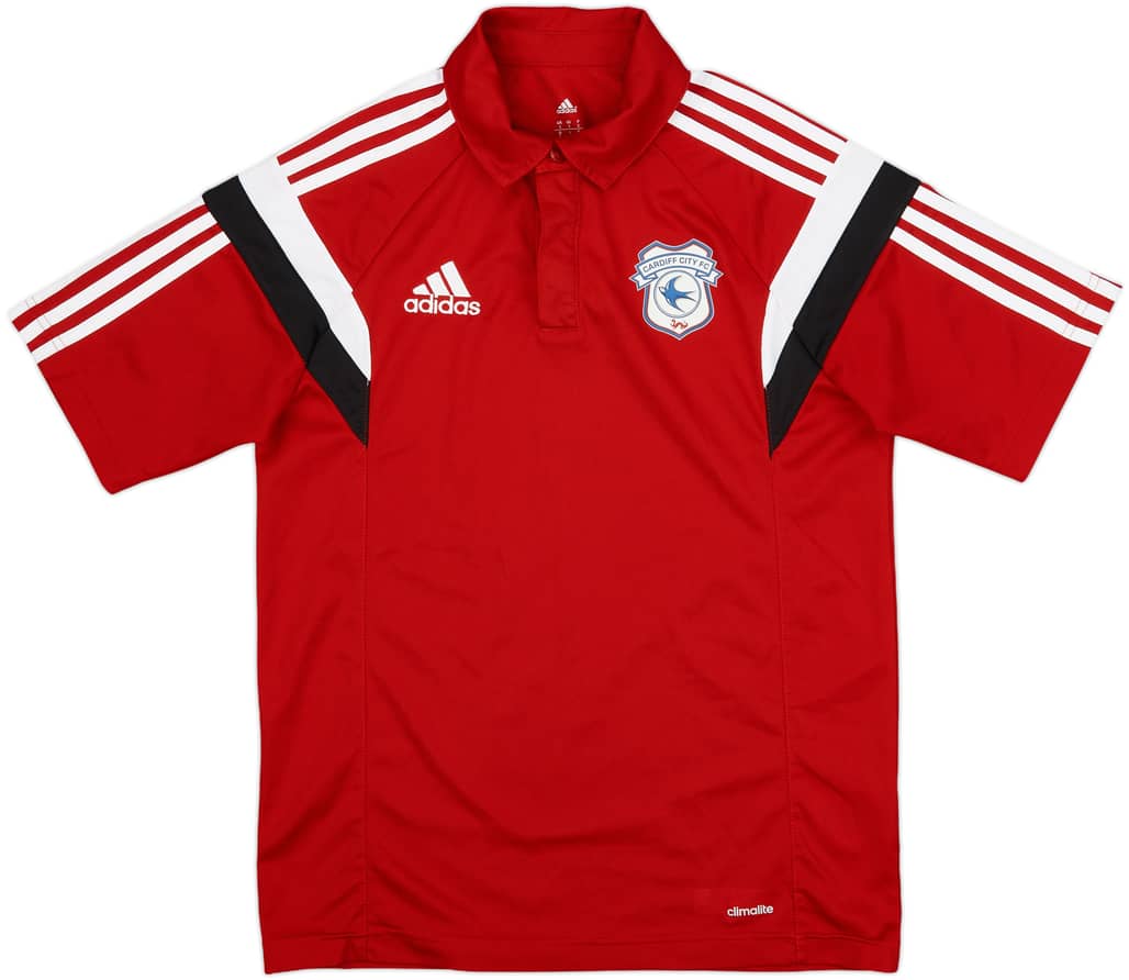 2016-17 Cardiff City adidas Polo Shirt - 8/10 - (S)