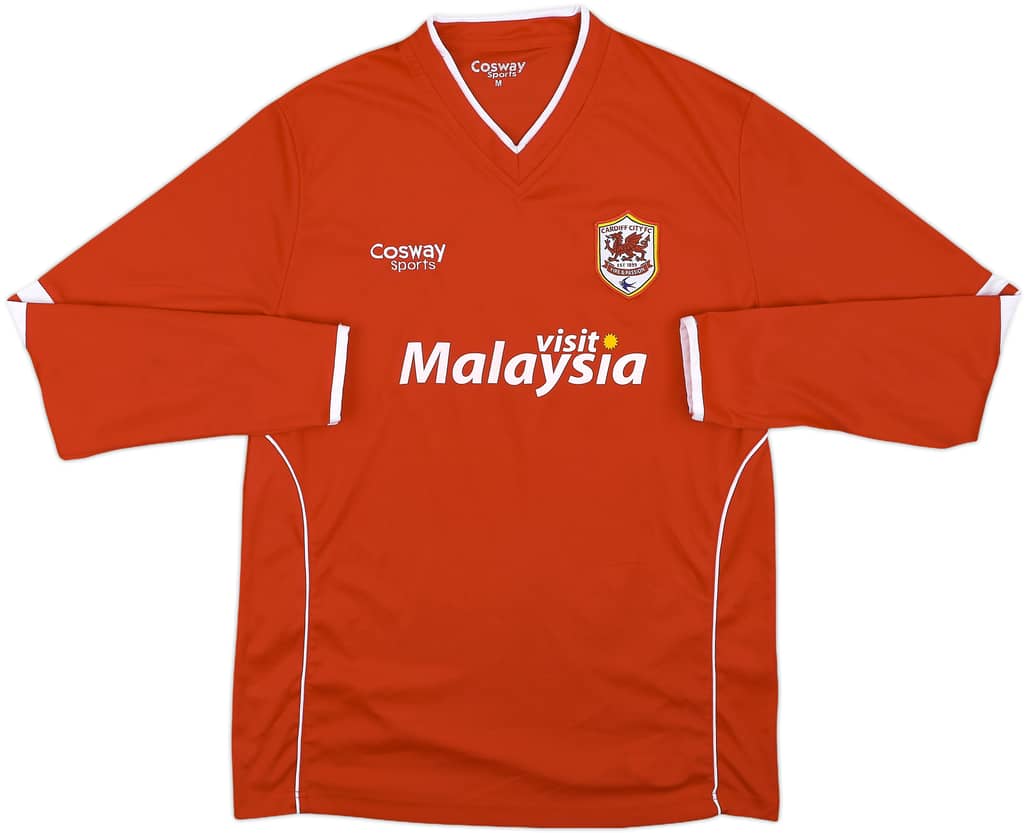 2014-15 Cardiff Home/Away L/S Shirt - 8/10 - (M)