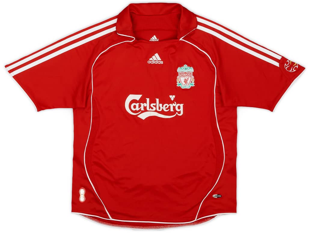 2006-08 Liverpool Home Shirt - 8/10 - (M.Boys)