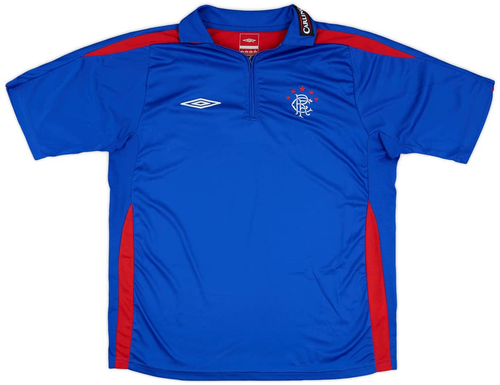 2006-07 Rangers Umbro 1/4 Zip Training Shirt - 10/10 - (L)