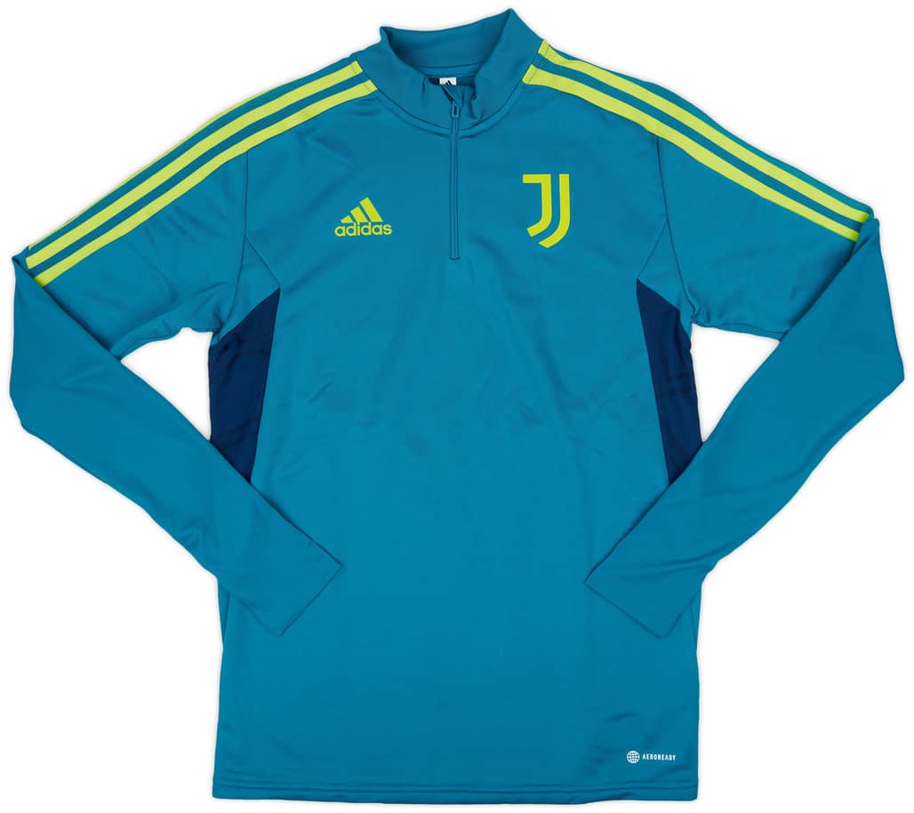 2022-23 Juventus adidas 1/4 Zip Training Top - 9/10 - (S)