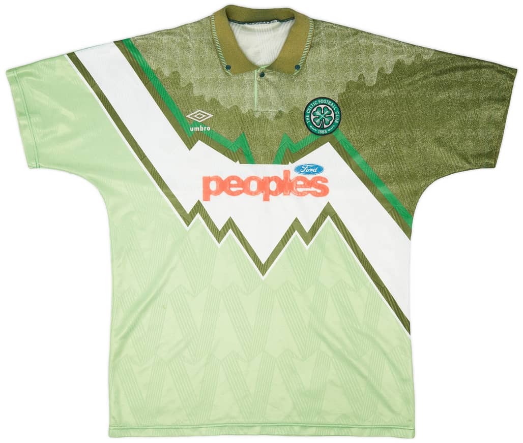 1991-92 Celtic Away Shirt - 8/10 - (XL)