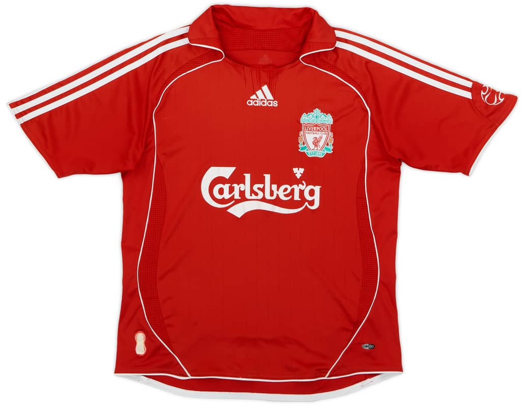 2006-08 Liverpool Home Shirt - 5/10 - (XL.Boys)