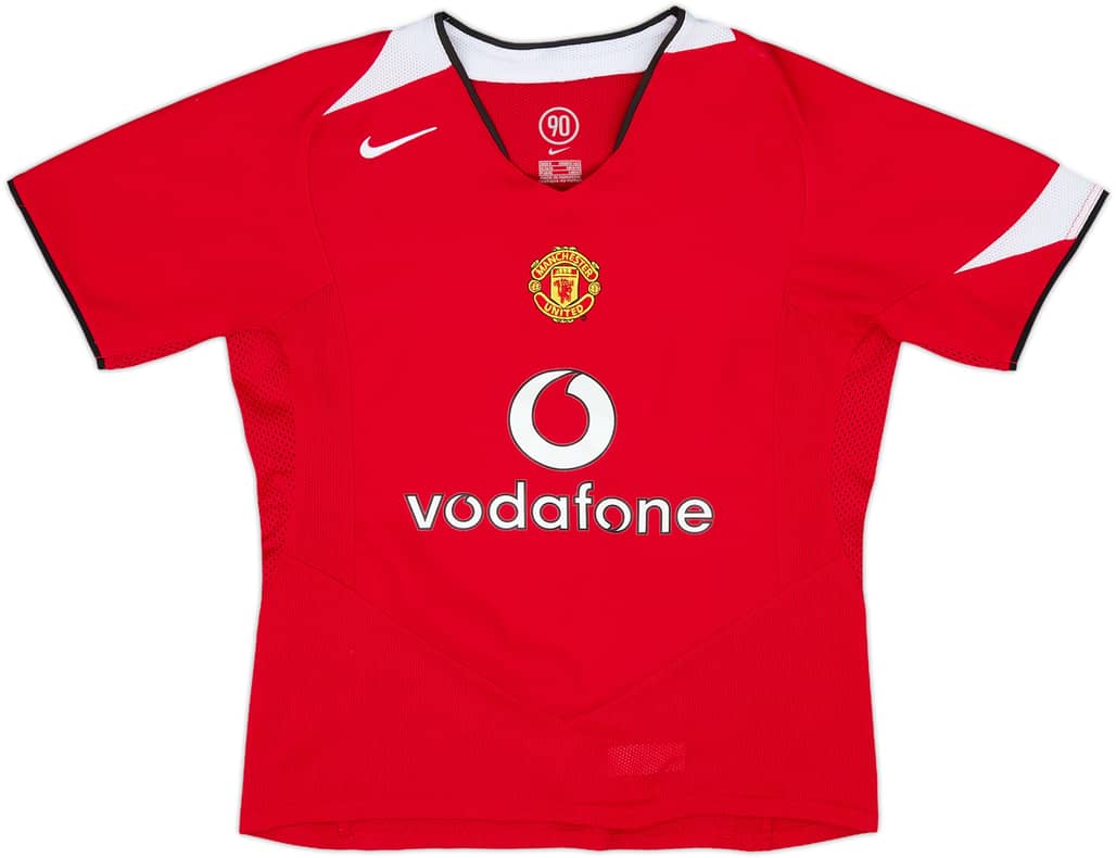 2004-06 Manchester United Home Shirt - 9/10 - (Women's S)
