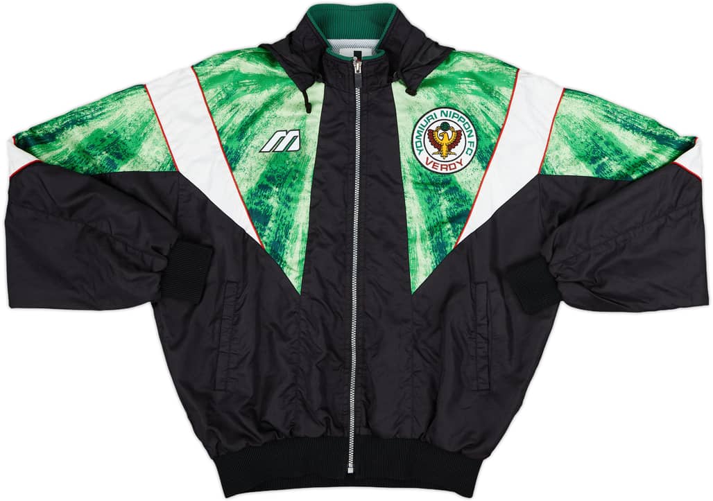 1993-95 Verdy Kawasaki Mizuno Hooded Track Jacket - 8/10 - (L)
