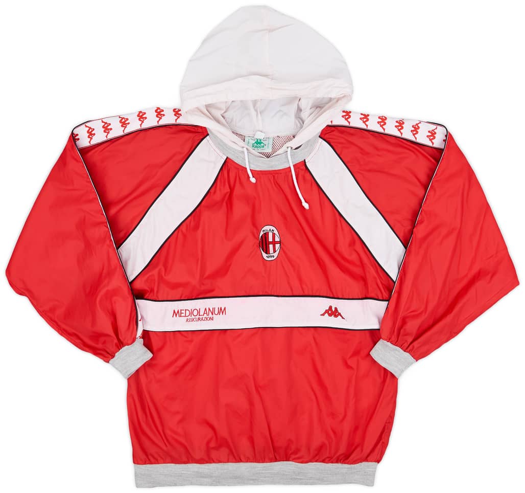 1988-90 AC Milan Kappa Hooded Drill Top - 6/10 - (M)