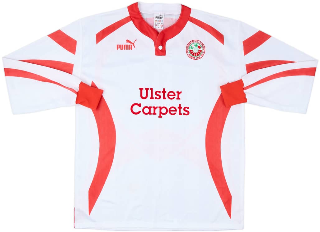 1997-98 Portadown Away L/S Shirt - 9/10 - (XL)