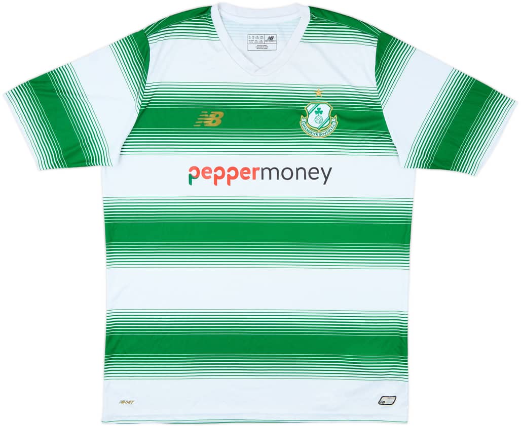 2018-19 Shamrock Rovers Home Shirt - 7/10 - (XL)