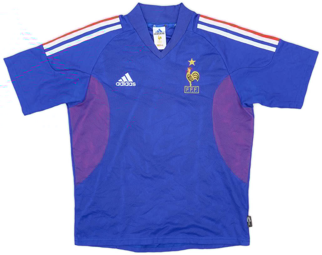 2002-04 France Home Shirt - 8/10 - (Y)