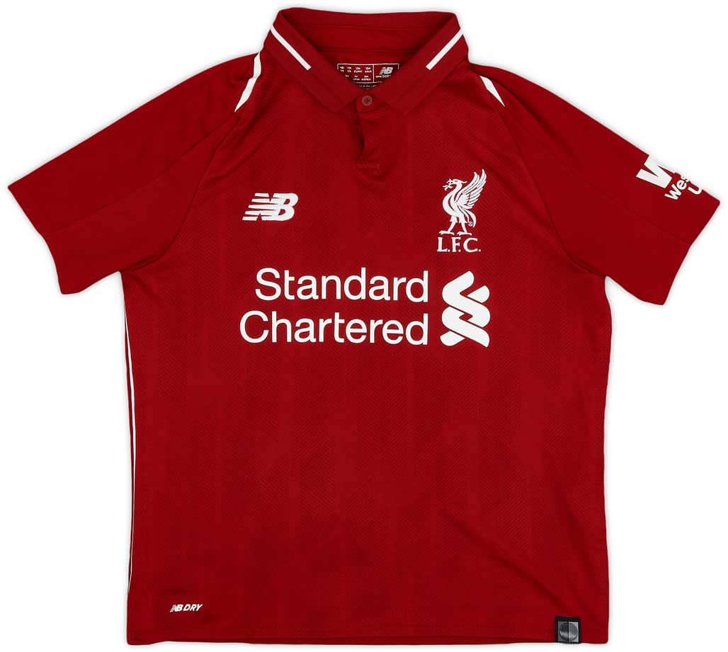 2018-19 Liverpool Home Shirt - 8/10 - (S.Boys)